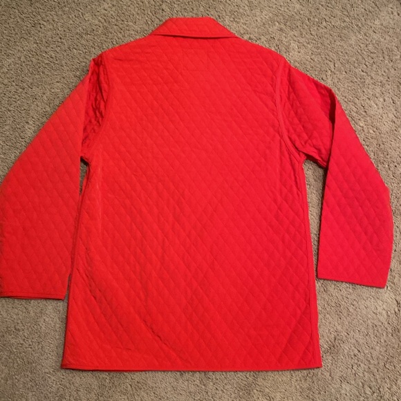 Pacific Trail Red Quilted Button Down Jacket - Picture 7 of 8